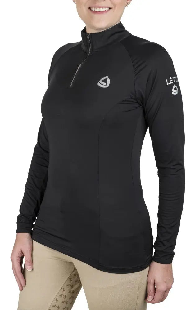 Lettia Women Quarter-Zip Neck UPF 50+ Sun Shirt JPC Equestrian