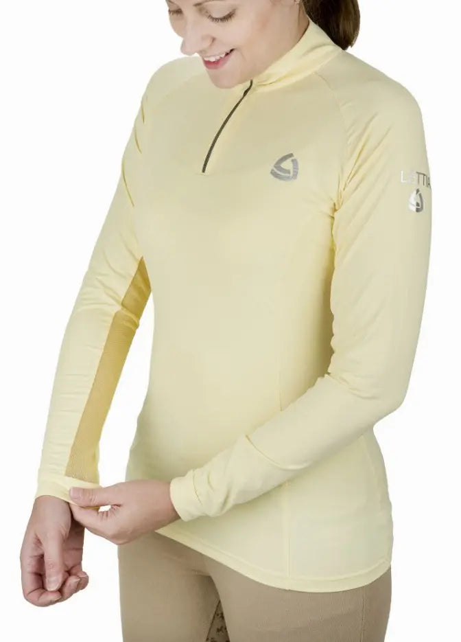 Lettia Women Quarter-Zip Neck UPF 50+ Sun Shirt JPC Equestrian