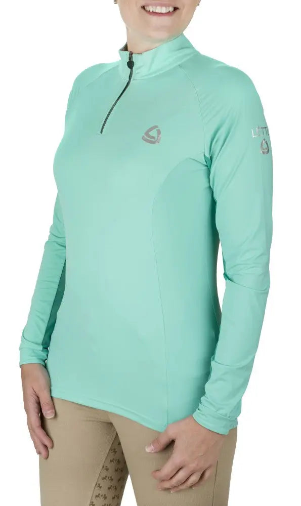 Lettia Women Quarter-Zip Neck UPF 50+ Sun Shirt JPC Equestrian