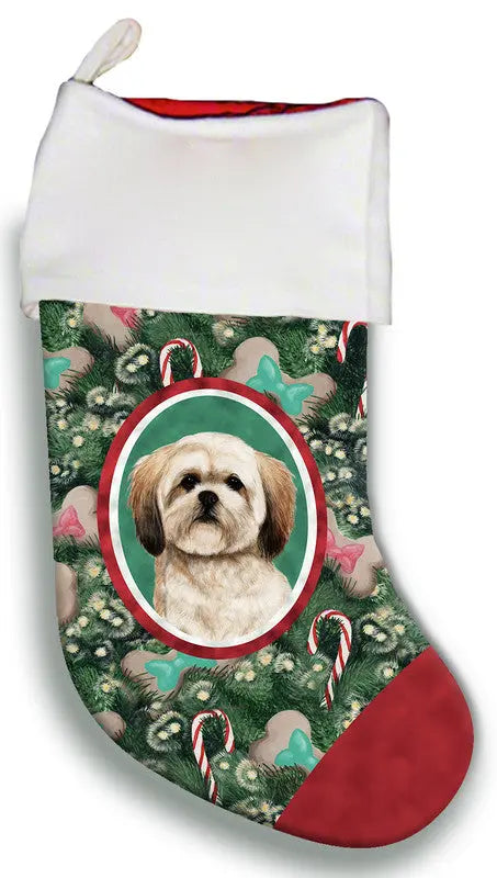 Lhasa Apso Sable- Best of Breed Christmas Stocking Best of Breed