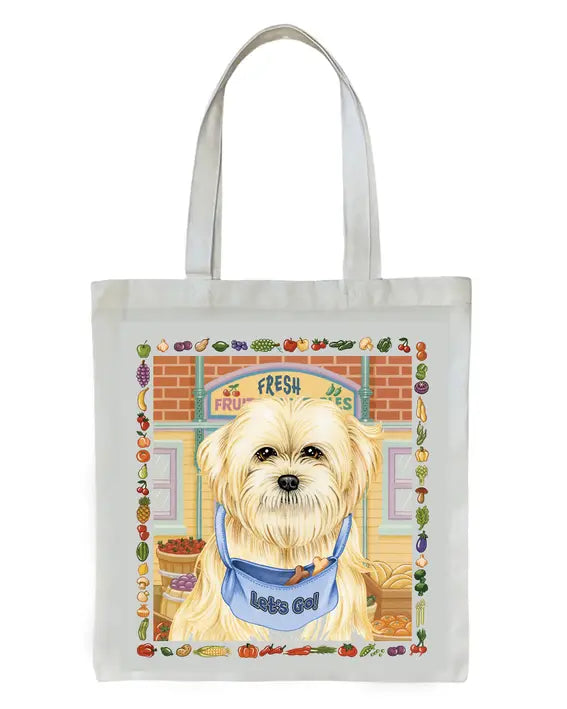 Lhasa Apso - Tomoyo Pitcher   Dog Breed Tote Bags Best of Breed
