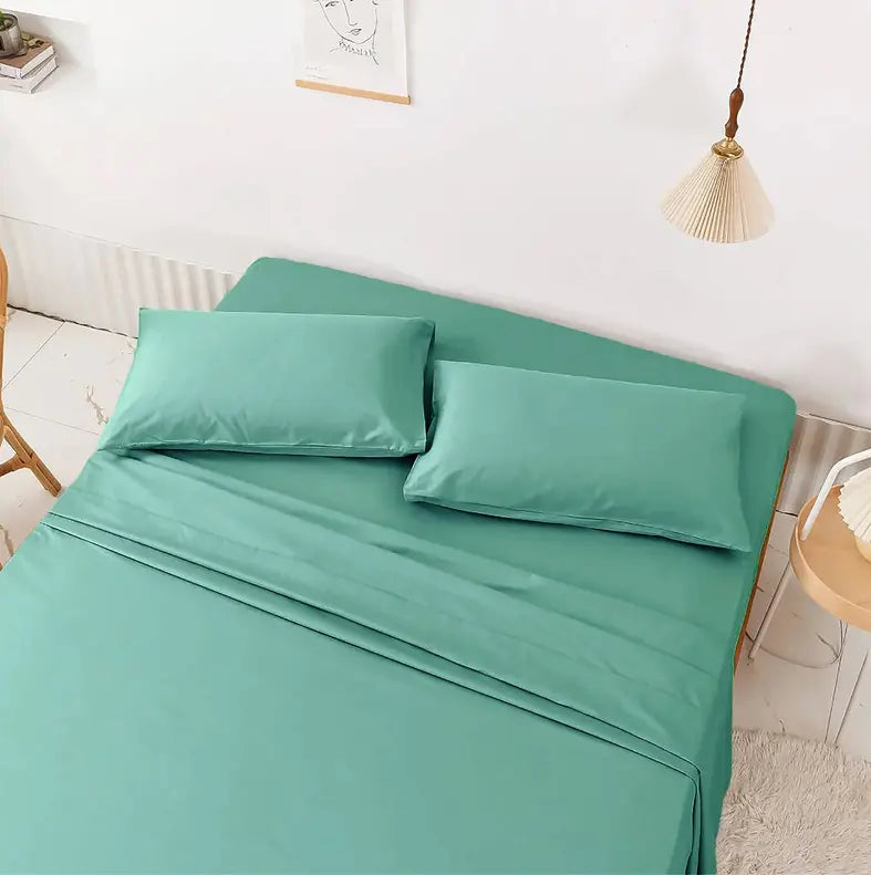 Light Blue Extra Soft Cozy Sheet Set 12" Deep Pocket Home Mart Goods