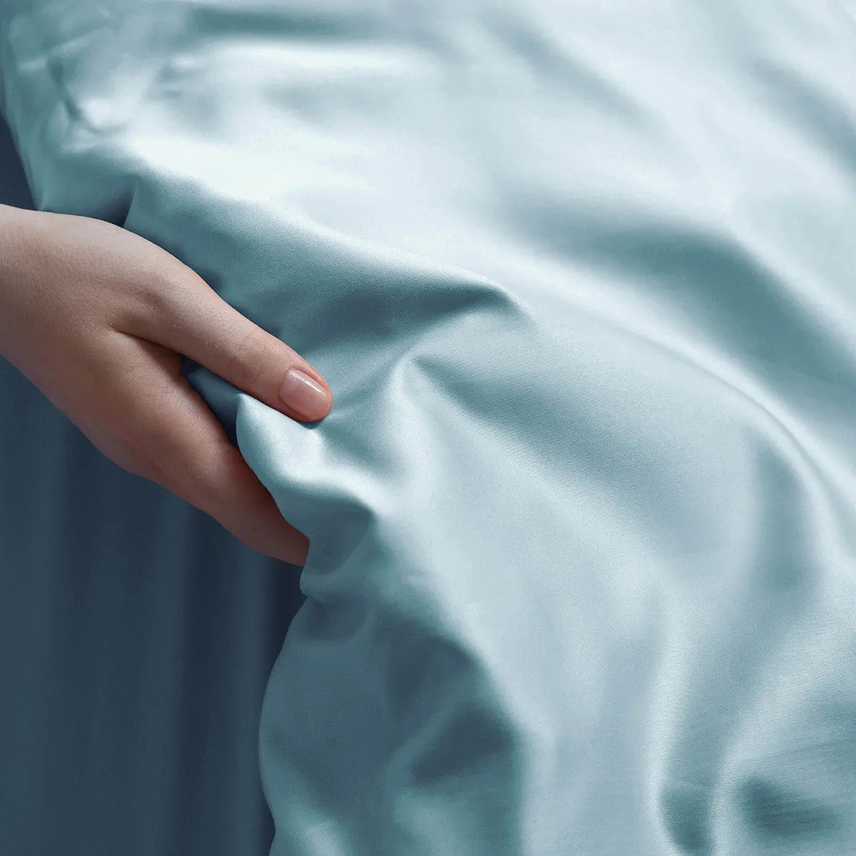 Light Blue King Rayon Washable Duvet Cover Set Homeroots Bed & Bath