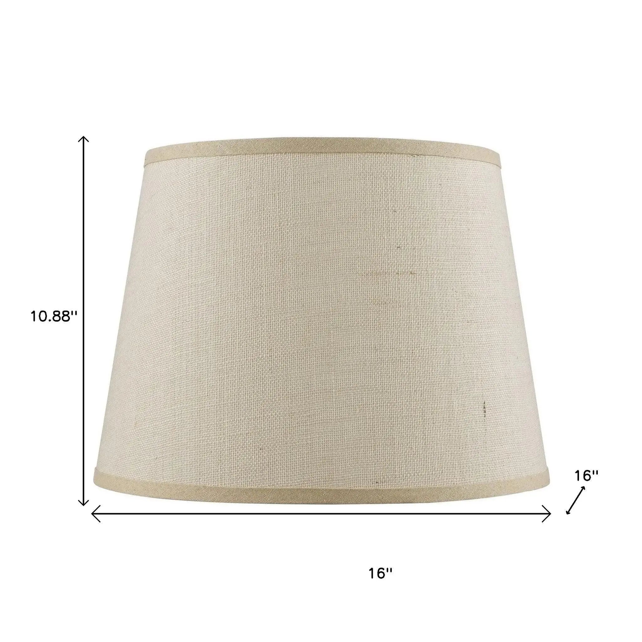 Light Brown Burlap Plain Drum Lamp Shade Homeroots Lighting