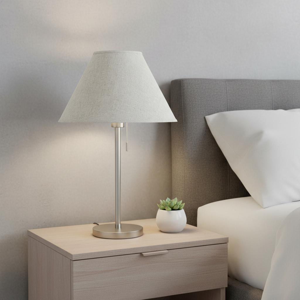 Light Brown Linen Plain Empire Lamp Shade Homeroots Lighting