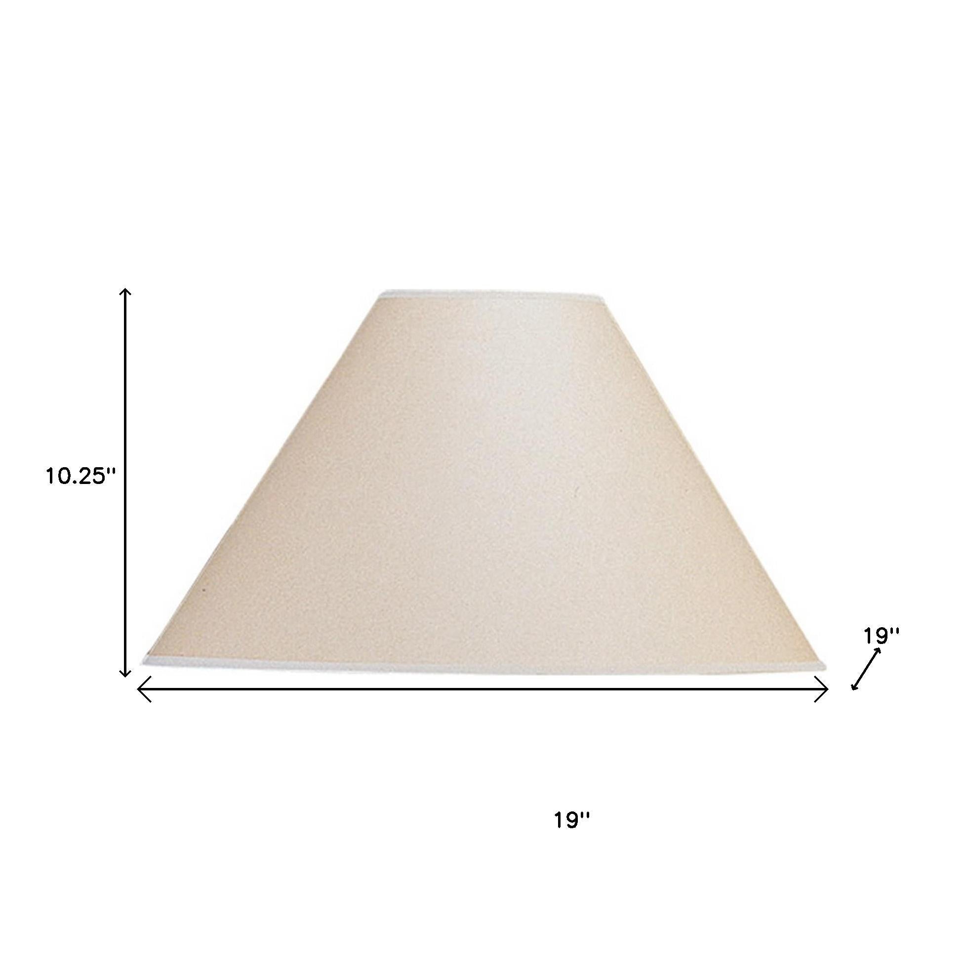 Light Brown Paper Plain Empire Lamp Shade Homeroots Lighting