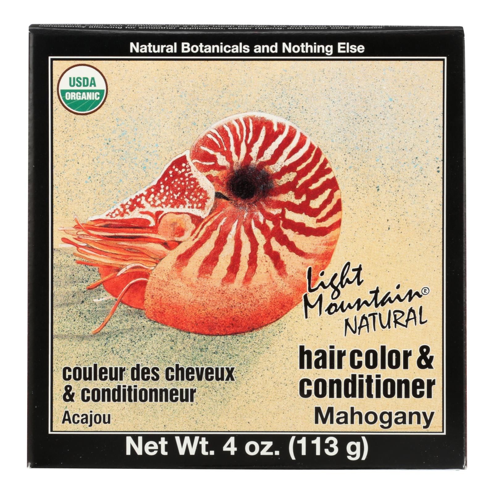 Light Mountain Hair Color - Mahogany - Case Of 1 - 4 Oz. Light Mountain