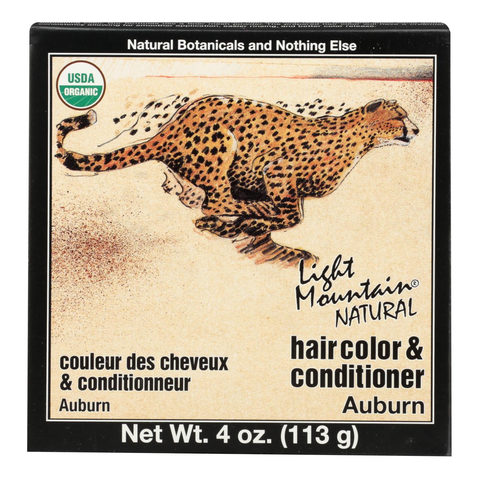 Light Mountain Hair Color/conditioner - Organic - Auburn - 4 Oz Light Mountain
