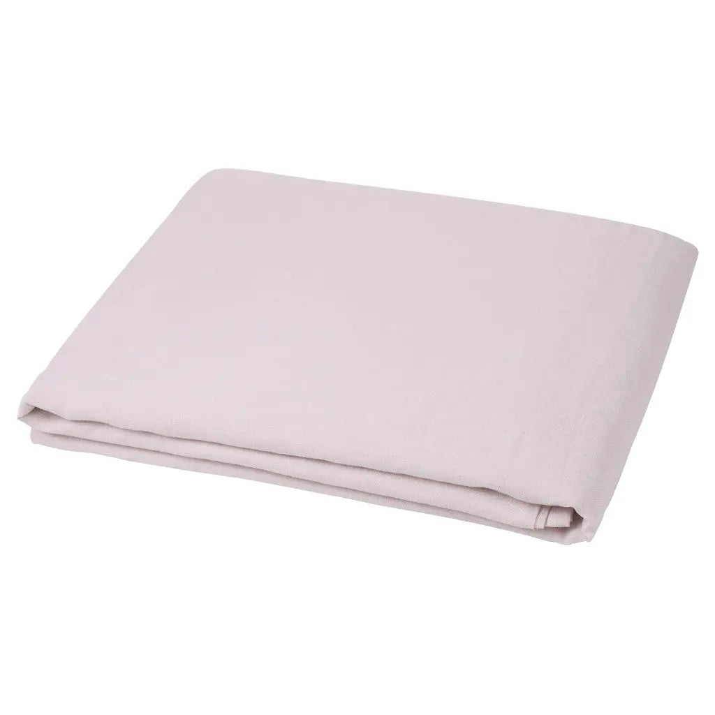 Light Pink Linen Twin Flat Sheet Homeroots Bed & Bath