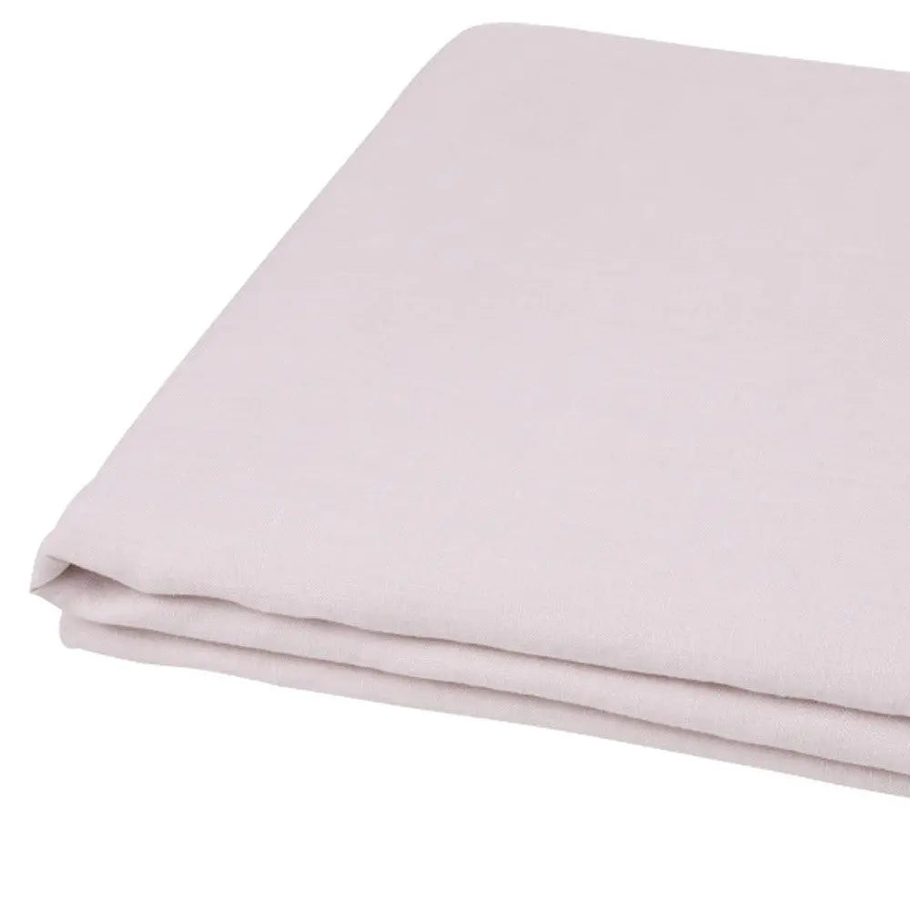 Light Pink Linen Twin Flat Sheet Homeroots Bed & Bath