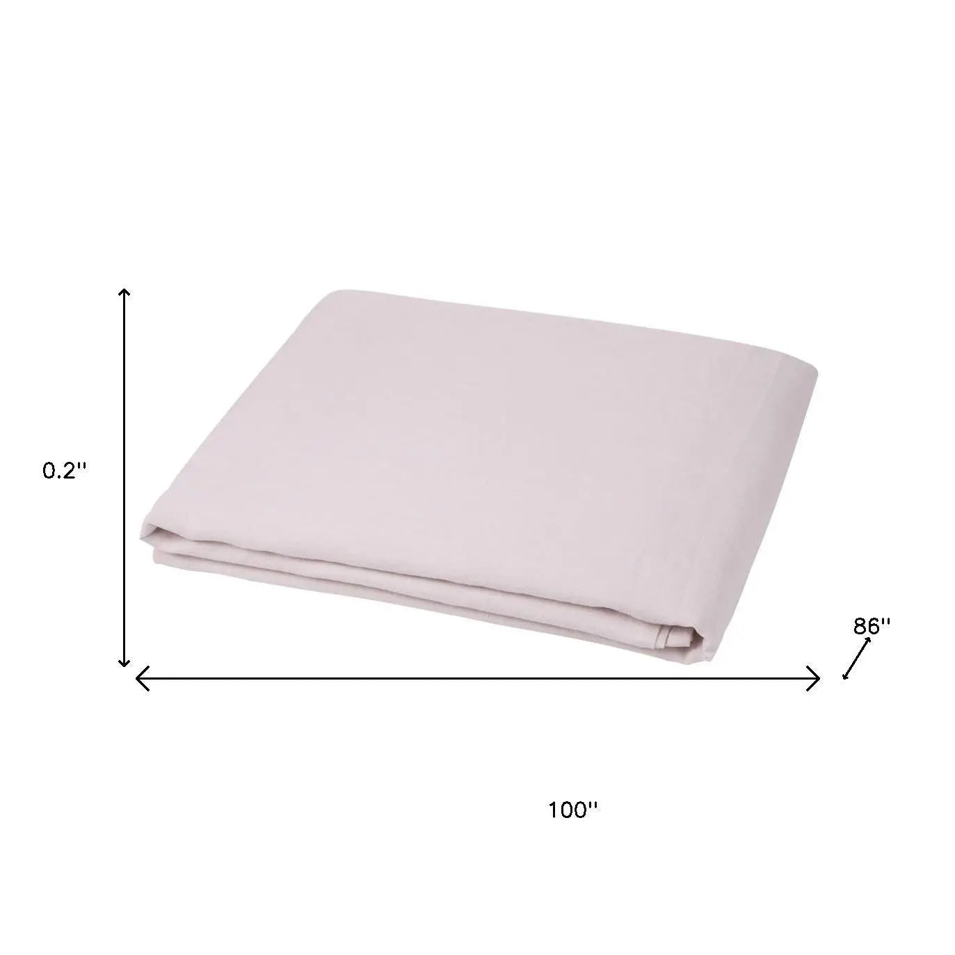 Light Pink Linen Twin Flat Sheet Homeroots Bed & Bath