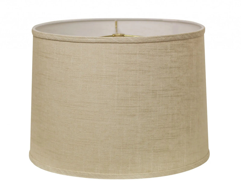 Light Yellow Linen Drum Lamp Shade Homeroots Lighting