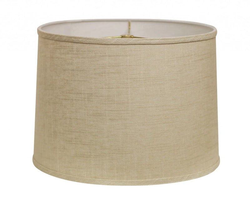 Light Yellow Linen Drum Lamp Shade Homeroots Lighting