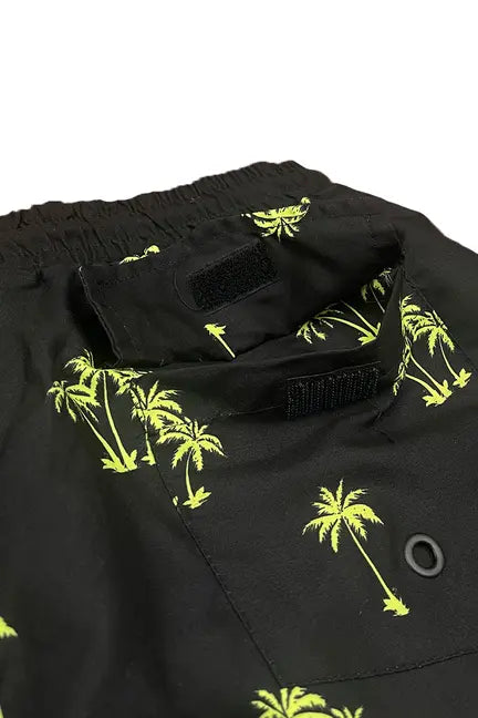 Lime Palm Print Swim Shorts WEIV
