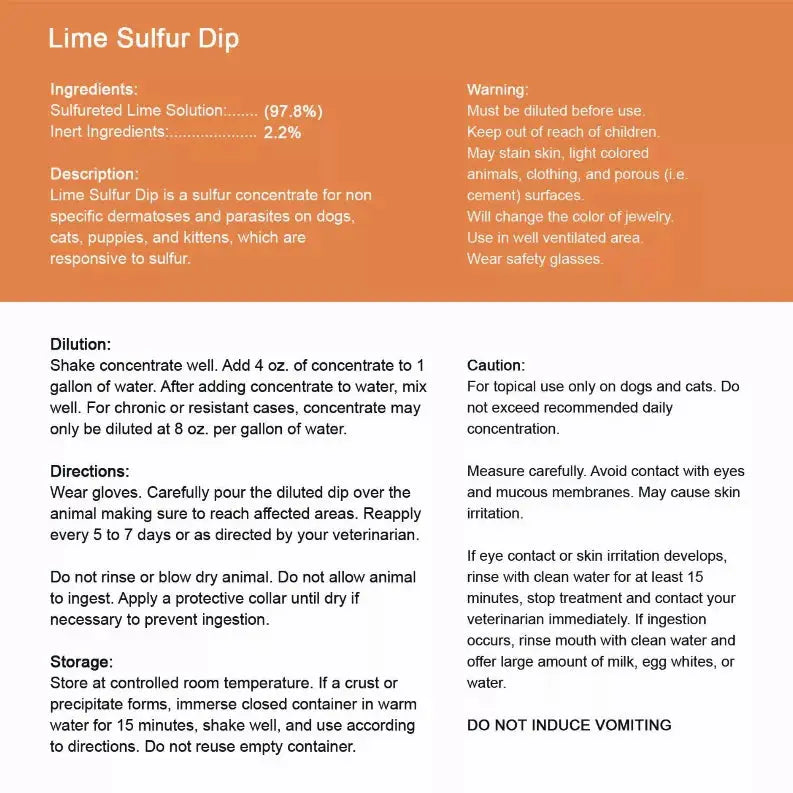 Lime Sulfur Dip Healthy Paw Life