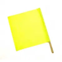 Lime Vinyl Highway Safety Flags, 24 in. MUTUAL INDUSTRIES INC.