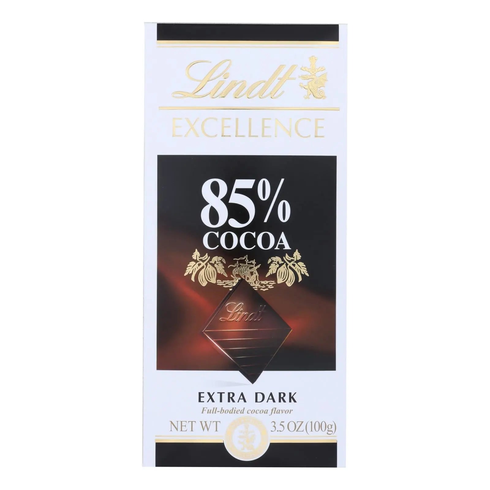 Lindt Chocolate Bar - Dark Chocolate - 85 Percent Cocoa - Extra Dark - 3.5 Oz Bars - Case Of 12 Lindt