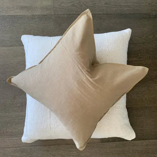 Linen Throw Pillow Covers Vegetable Dyed Linen Delmar Décor