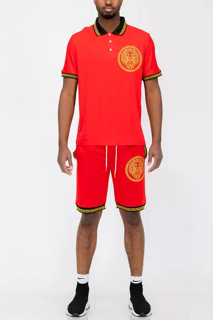 Lion Head Polo Short Set WEIV
