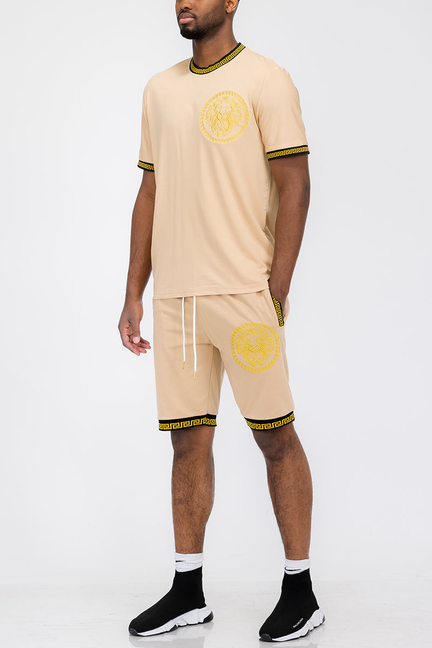 Lion Head Tshirt Short Set WEIV
