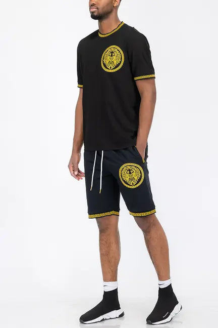 Lion Head Tshirt Short Set WEIV