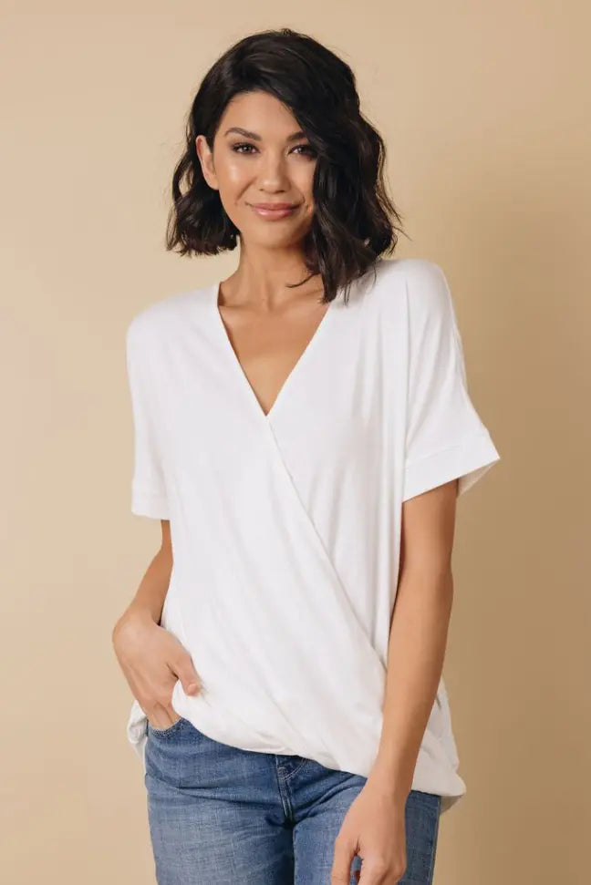 Lior Drape Knit Top Stay Warm in Style