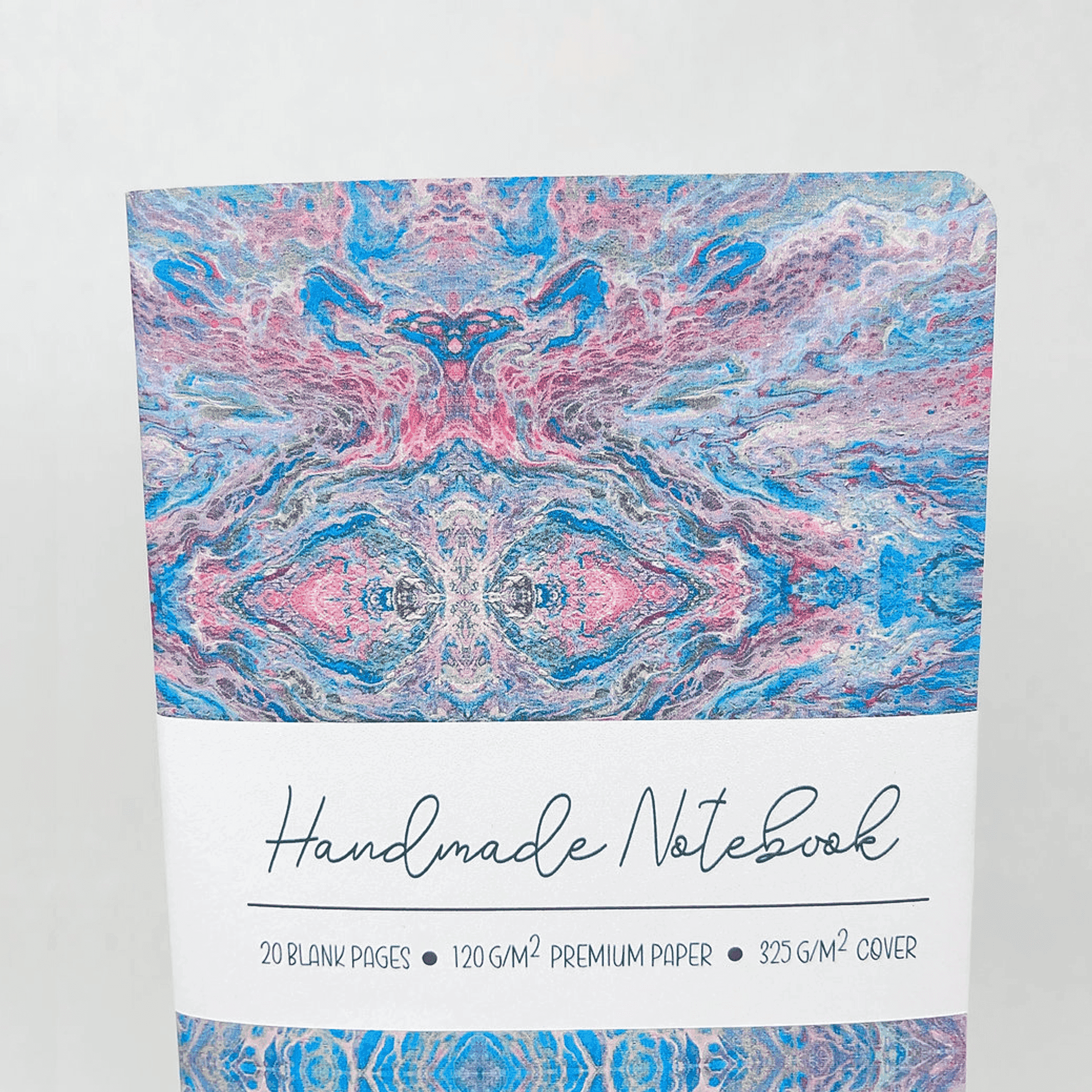 Liquid Art - Style 1 - Handmade Saddle Bound Notebook - A5-ish size Art by Erica H