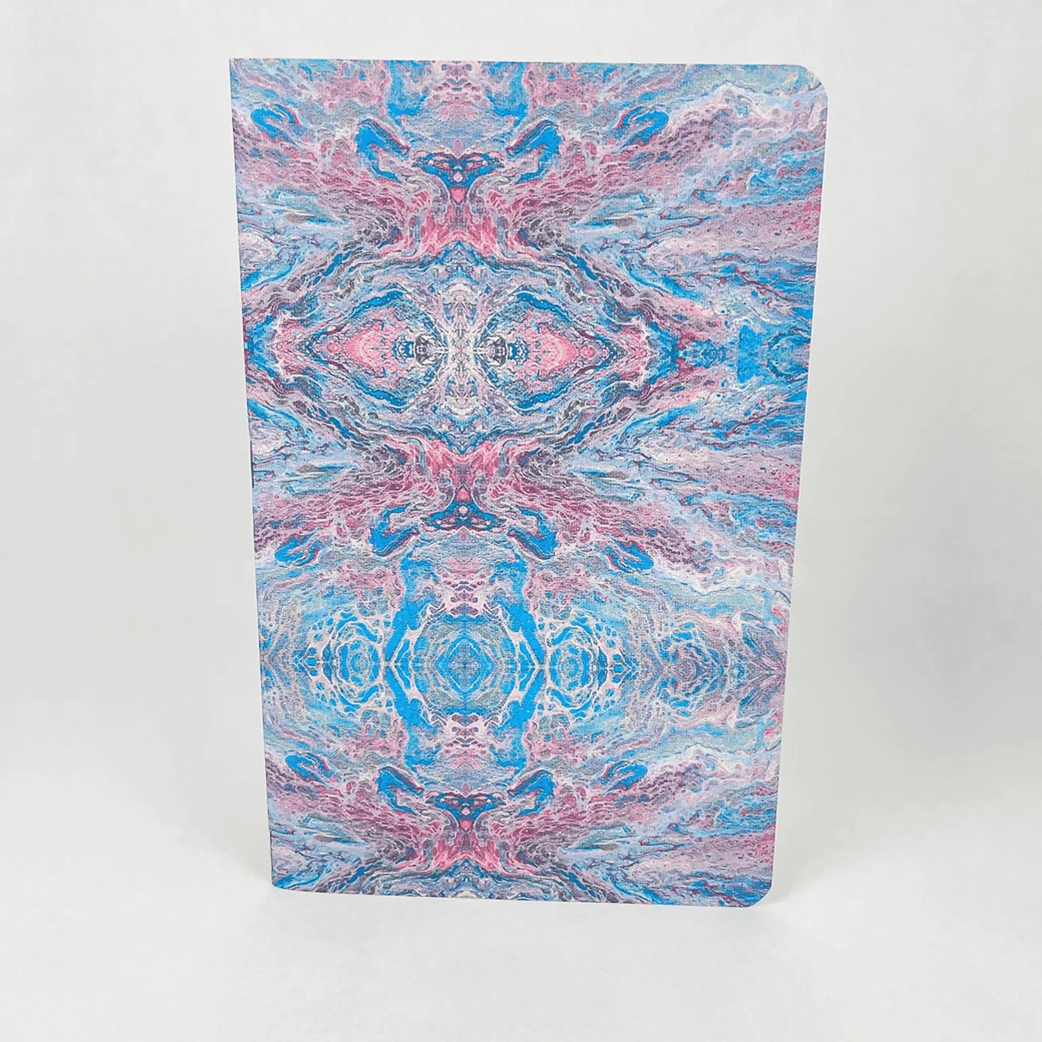 Liquid Art - Style 1 - Handmade Saddle Bound Notebook - A5-ish size Art by Erica H