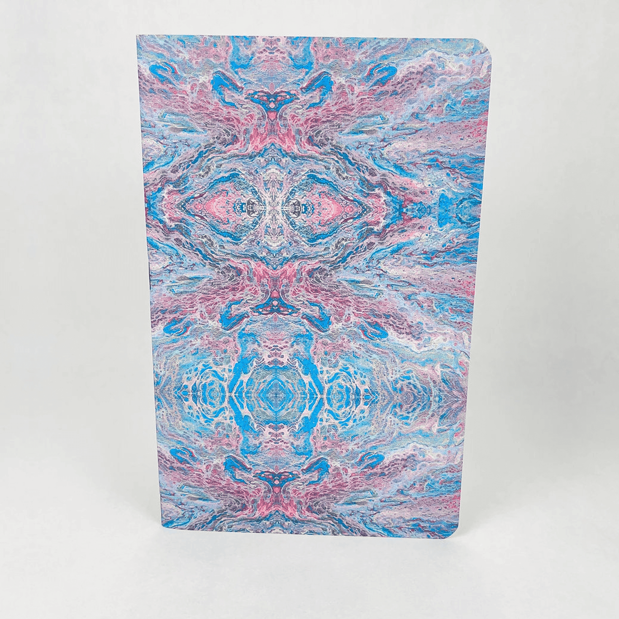 Liquid Art - Style 1 - Handmade Saddle Bound Notebook - A5-ish size Art by Erica H