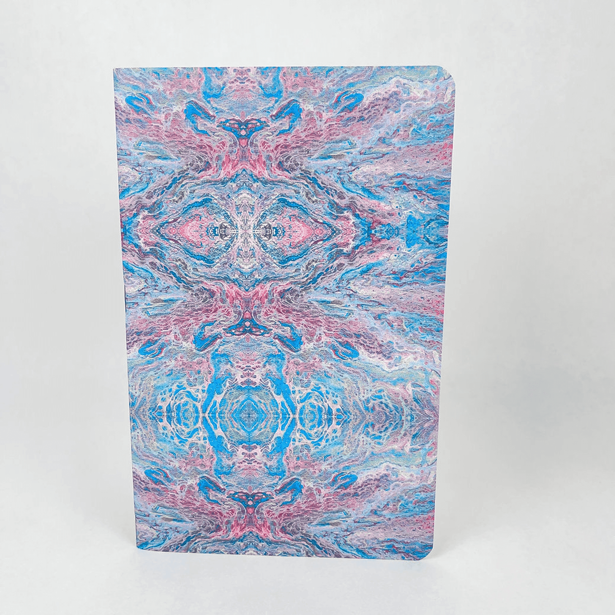 Liquid Art - Style 1 - Handmade Saddle Bound Notebook - A5-ish size Art by Erica H