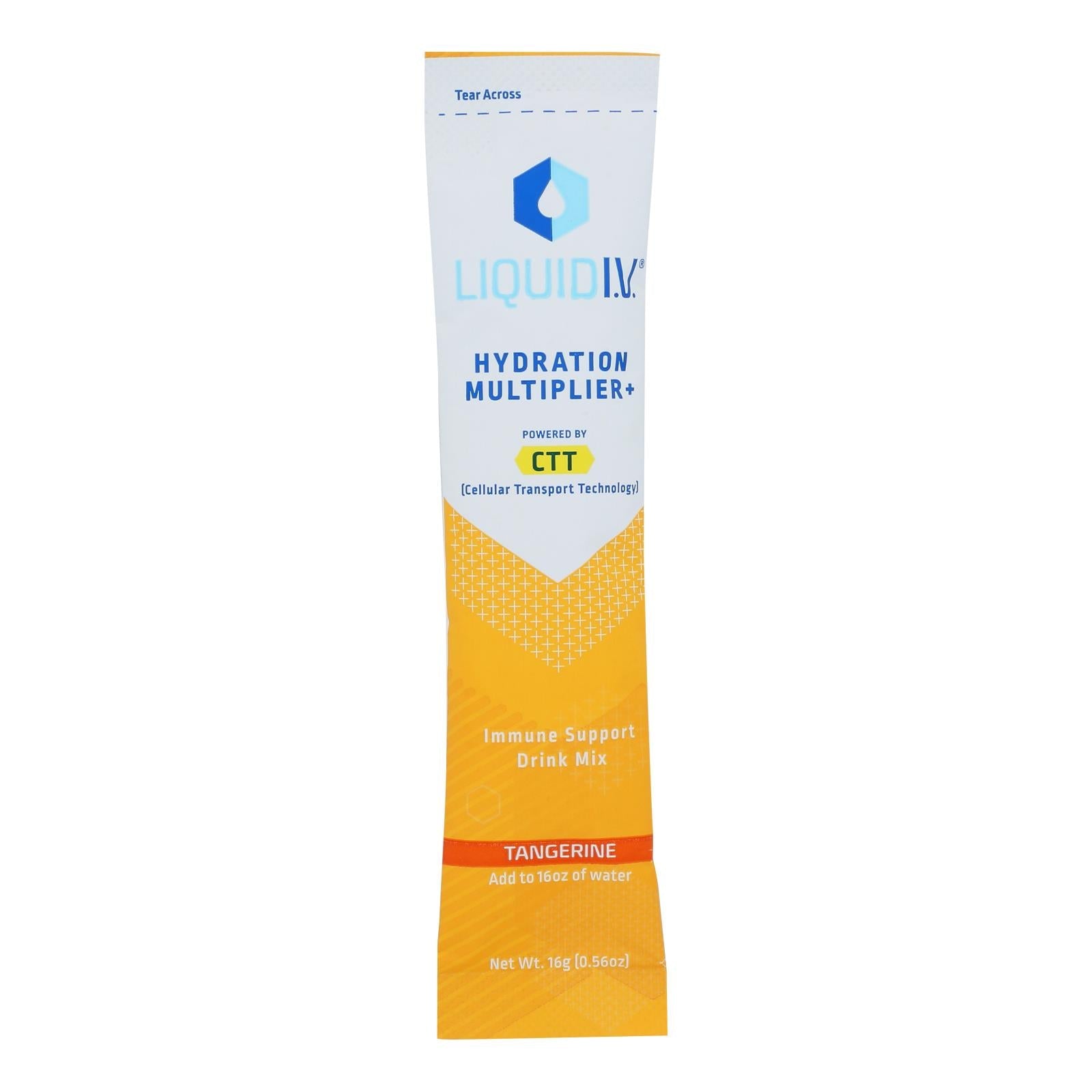 Liquid I.v. - Drink Mix Hydrating Immune Support Tangerine - Case Of 8 - .56 Oz Liquid I.v.