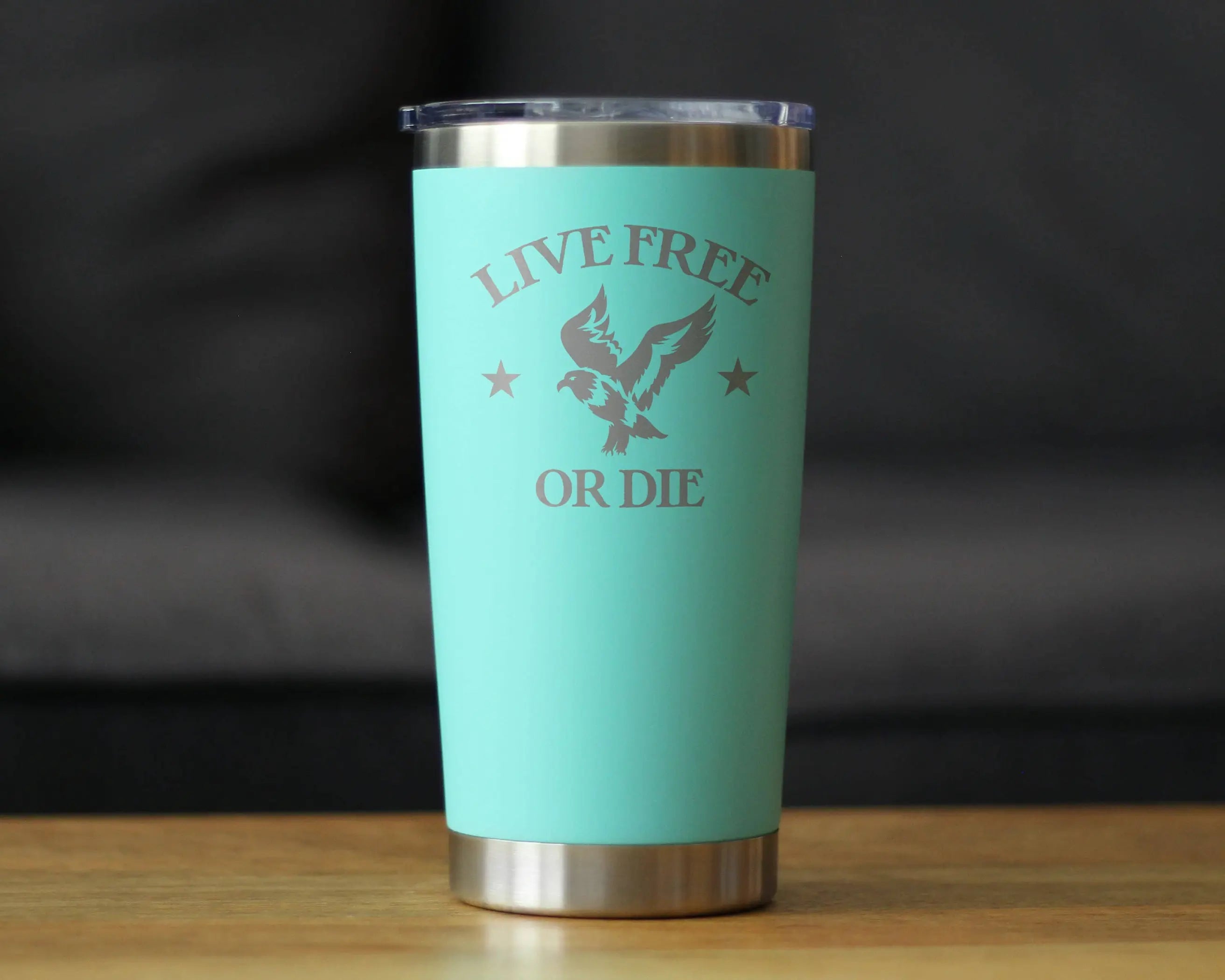 Live Free or Die Insulated Travel Tumbler - Patriotic Gifts Bevvee