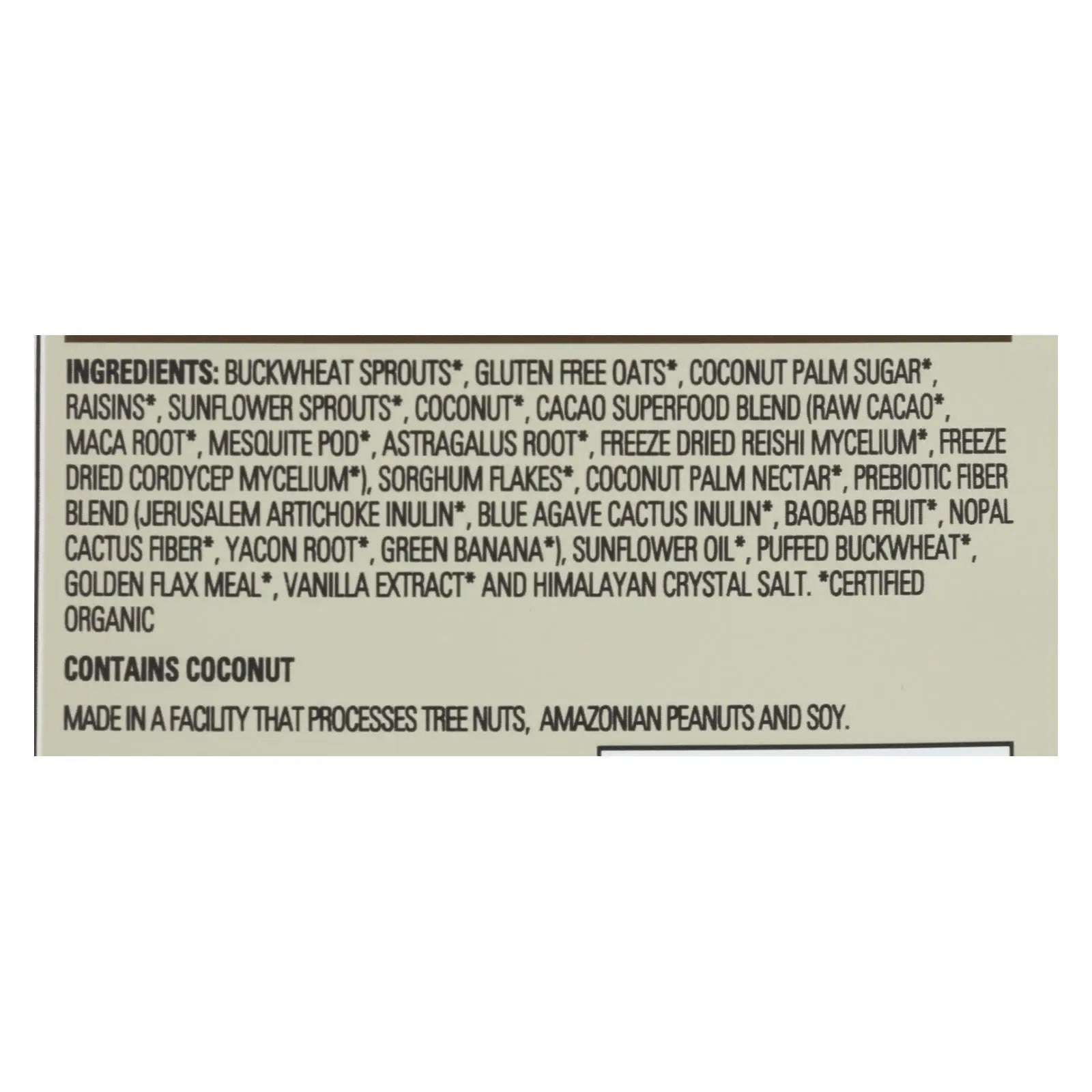 Living Intentions Cereal - Organic - Superfood - Cacao Crunch - 9 Oz - Case Of 6 Living Intentions