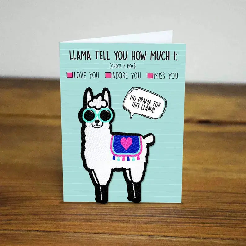 Llama Iron-on Patch Lifebeats Gifts
