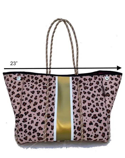 Lolly Luella On the Go - Neoprene Tote Bag (With Removable Matching Small Zippered Pouch) Lolly Luella