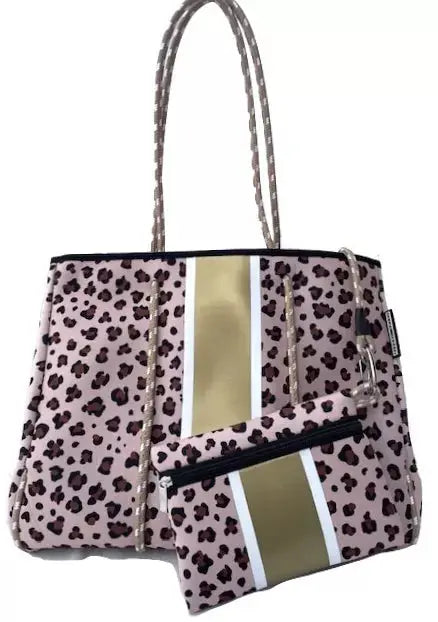 Lolly Luella On the Go - Neoprene Tote Bag (With Removable Matching Small Zippered Pouch) Lolly Luella