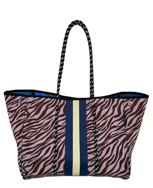 Lolly Luella On the Go - Neoprene Tote Bag (With Removable Matching Small Zippered Pouch) Lolly Luella