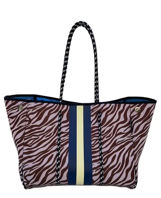 Lolly Luella On the Go - Neoprene Tote Bag (With Removable Matching Small Zippered Pouch) Lolly Luella