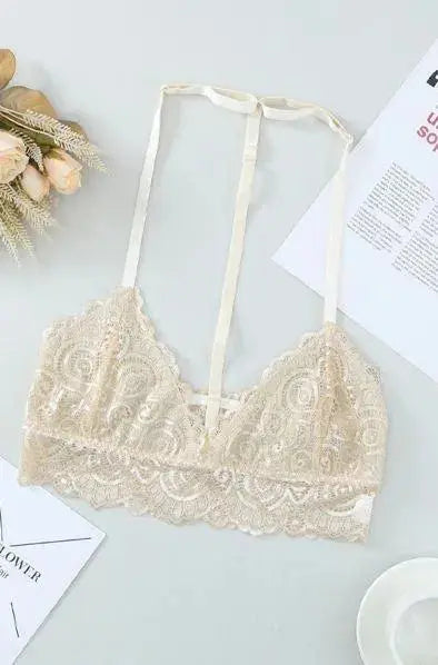 Long Line Lace Bralette Stay Warm in Style