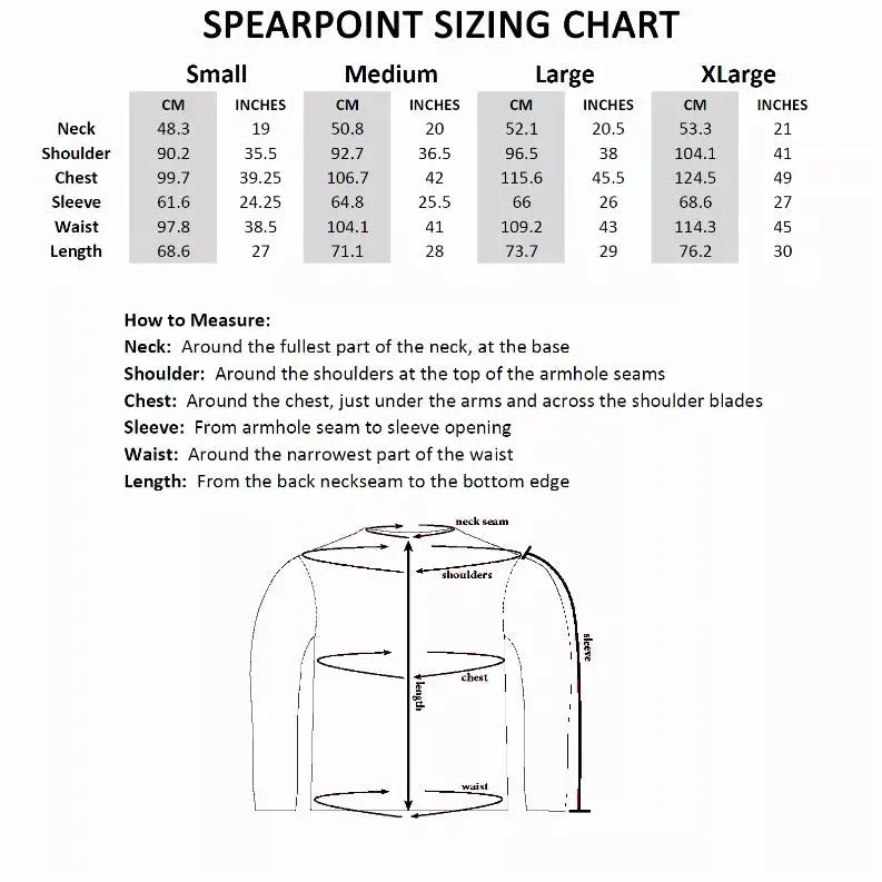 Long Sleeve Crew Collar Spearpoint Apparel
