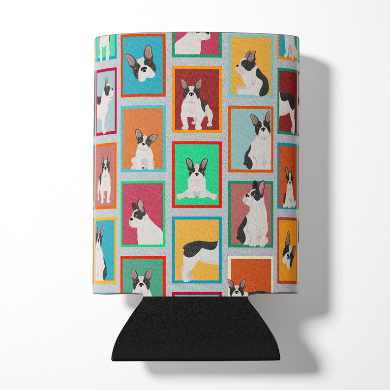 Lots of Black and White French Bulldog Can or Bottle Hugger Caroline's Treasures