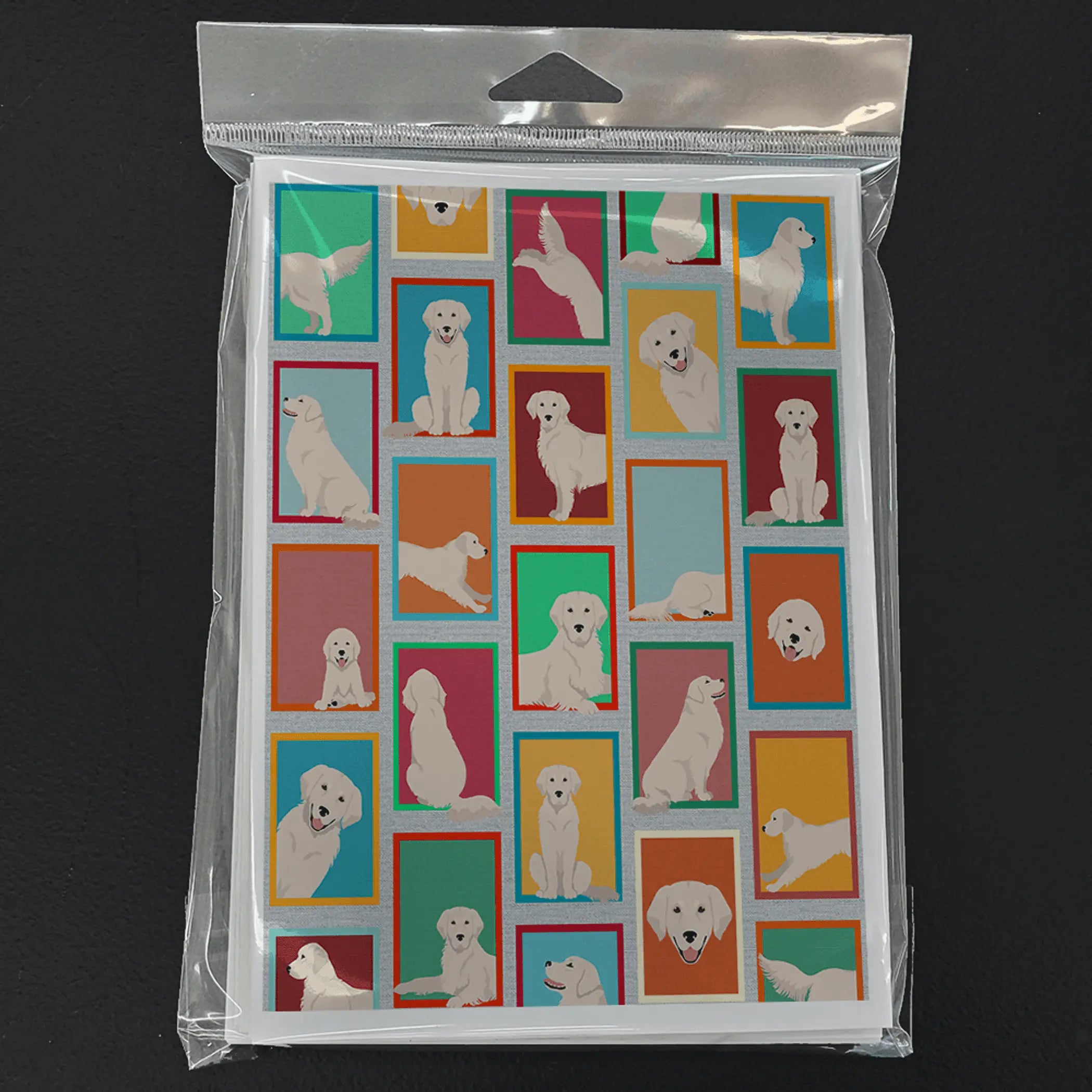 Lots of Cream Golden Retriever Greeting Cards Pack of 8 Caroline's Treasures