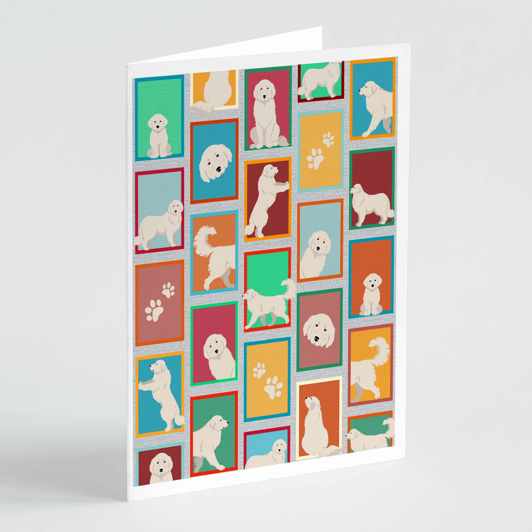 Lots of Great Pyrenees Greeting Cards Pack of 8 Caroline's Treasures