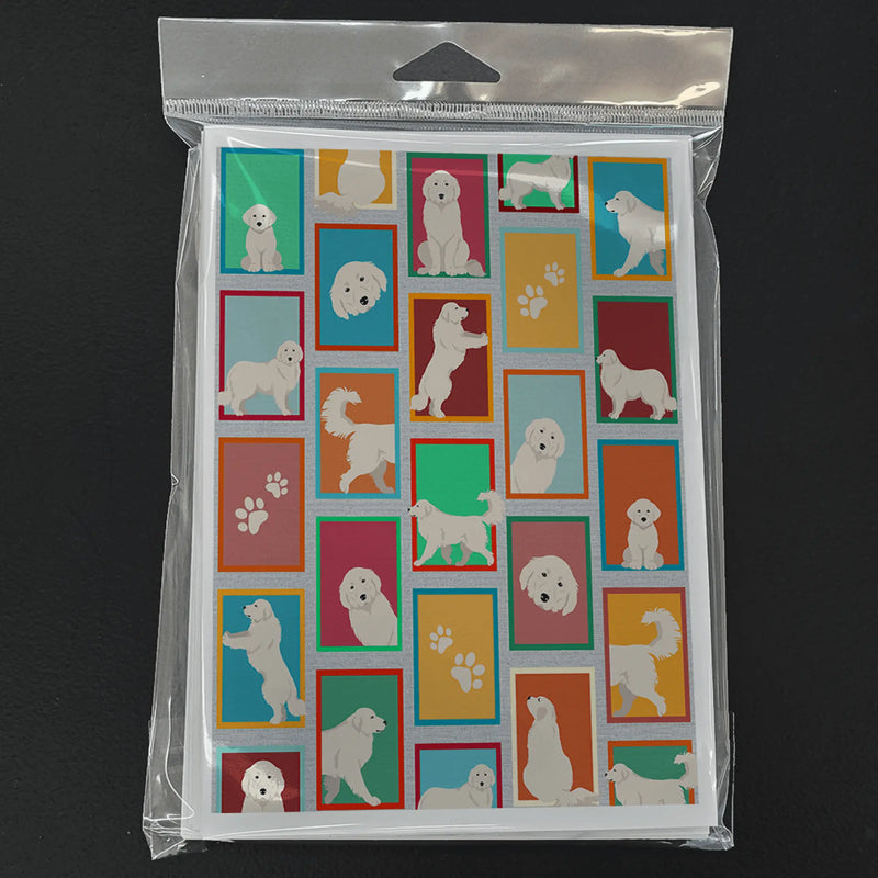 Lots of Great Pyrenees Greeting Cards Pack of 8 Caroline's Treasures