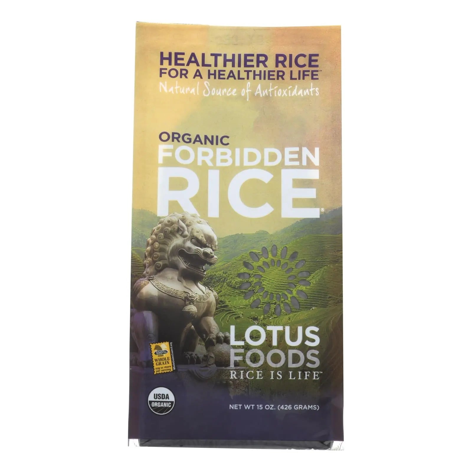 Lotus Foods Heirloom Forbidden Rice - Case Of 6 - 15 Oz. Lotus Foods