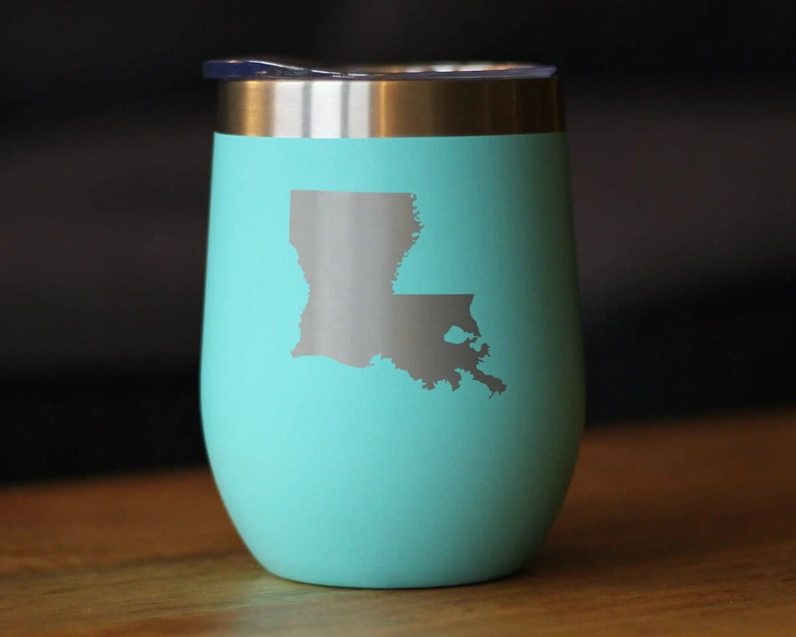 Louisiana Outline Insulated Wine Tumbler - Louisianans Gifts Bevvee