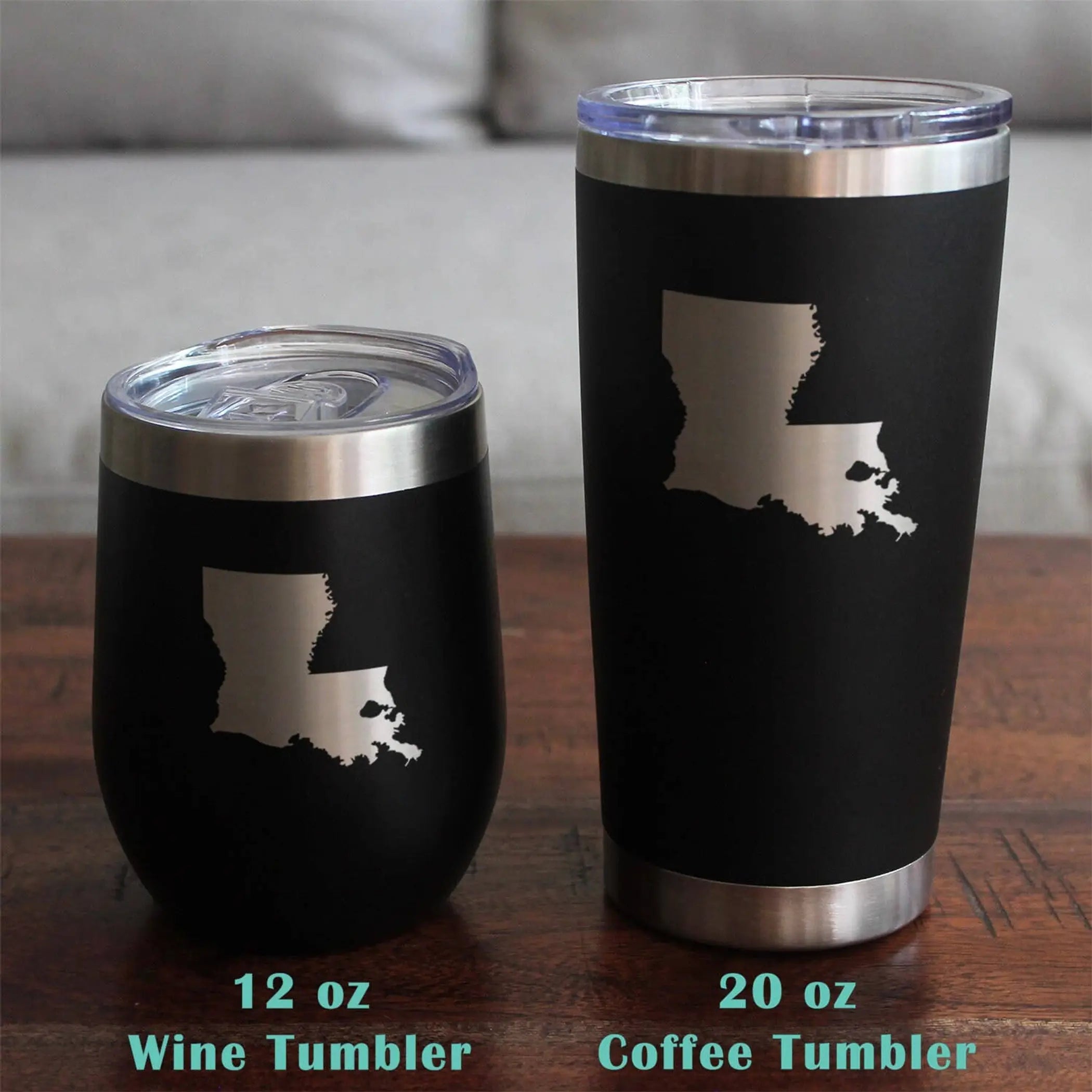 Louisiana Outline Insulated Wine Tumbler - Louisianans Gifts Bevvee