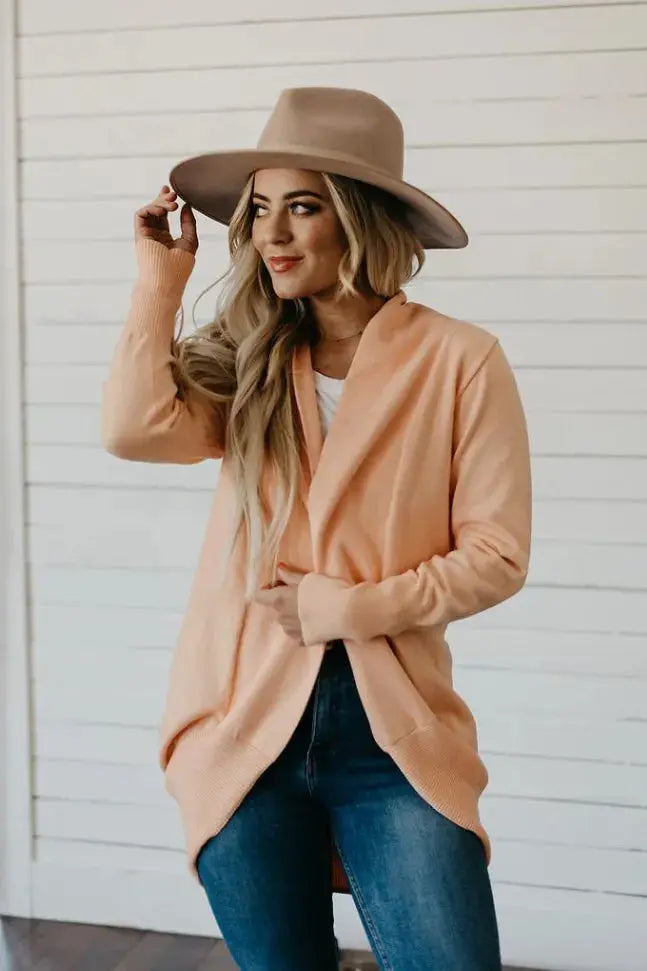 Love Goes On Long Sleeve Open Cardi Stay Warm in Style