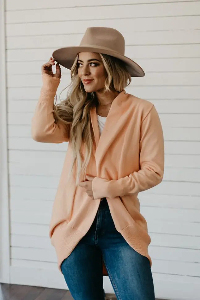 Love Goes On Long Sleeve Open Cardi Stay Warm in Style