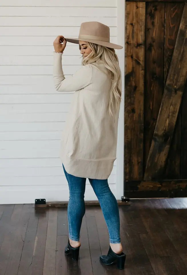 Love Goes On Long Sleeve Open Cardi Stay Warm in Style
